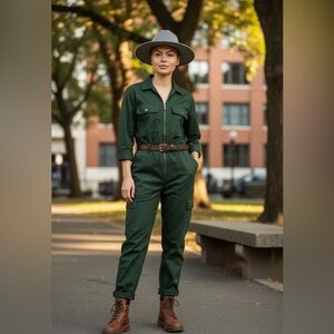 Gray wide-brim fedora hat